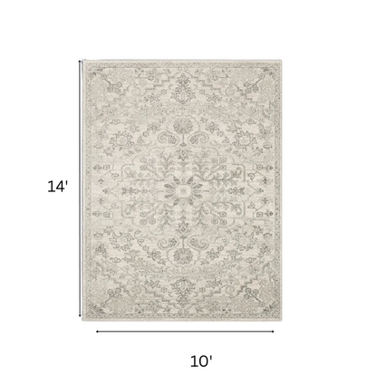 Timeless Traditional Woven Area Rug – Machine-Woven Polypropylene, Medium Pile, Durable and Easy to Clean