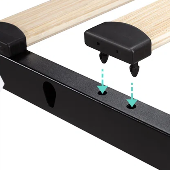 King Size Upholstered Platform Bed with Storage Drawers, Padded Headboard, and Sophisticated Button Tufting