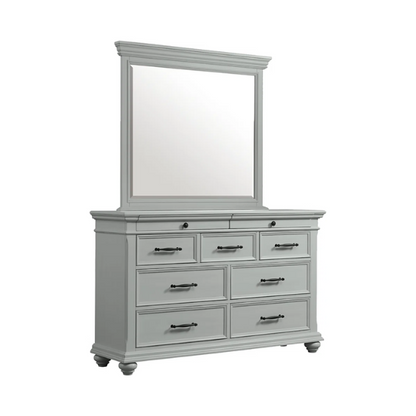 Classic & Functional King Size 5-Piece Bedroom Set: Solid Poplar & Engineered Wood Construction
