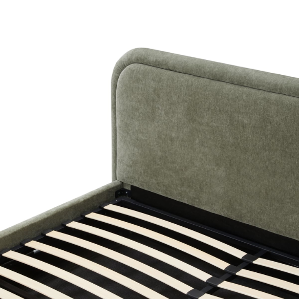 Premium Upholstered Aurora Lift-Up Storage Bed with Elegant Boucle Performance Fabric, Plush Foam-Padded Headboard, and Spacious Under-Bed Storage for a Clutter-Free Bedroom