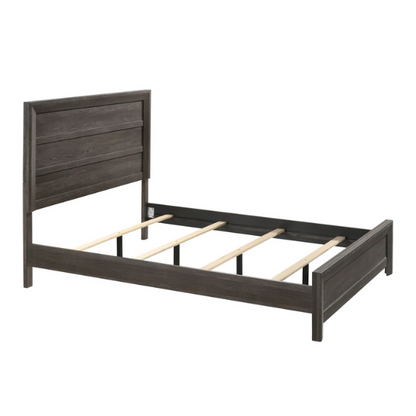 Panel Bedroom Set Special 5-Piece Queen Set – Timeless Elegance with Rich Brown Finish, Decorative Details, and Ample Storage