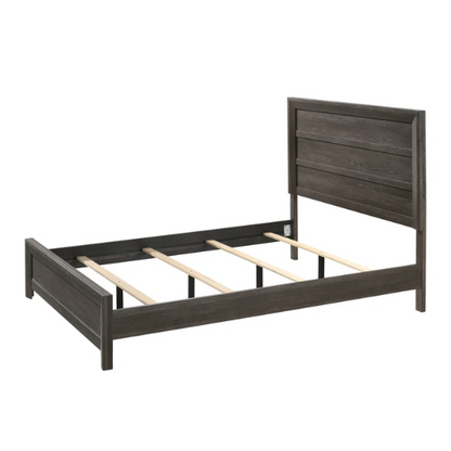 Panel Bedroom Set Special 5-Piece Queen Set – Timeless Elegance with Rich Brown Finish, Decorative Details, and Ample Storage