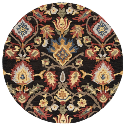 Tufted Wool Area Rug – Luxurious Floral Design