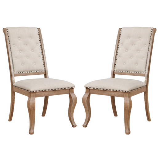 Modern Upholstered Dining Chairs with Cushioned Seats (Set of 2) – Stylish and Comfortable Seating for Kitchen or Dining Room