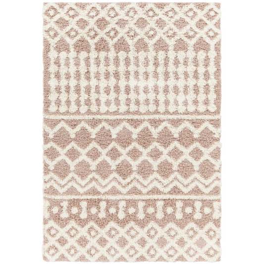 Soft Cozy Woven Shag Bohemian Tribal Area Rug