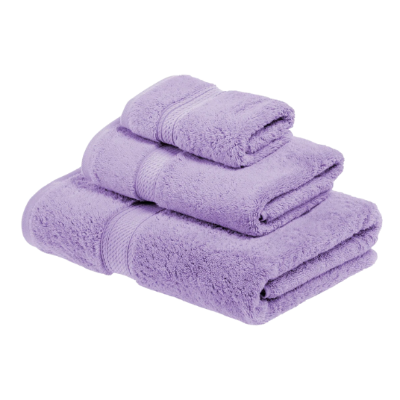 Luxury Lavender Egyptian Cotton 3-Piece Towel Set – 800 GSM Plush and Highly Absorbent Bath Towels