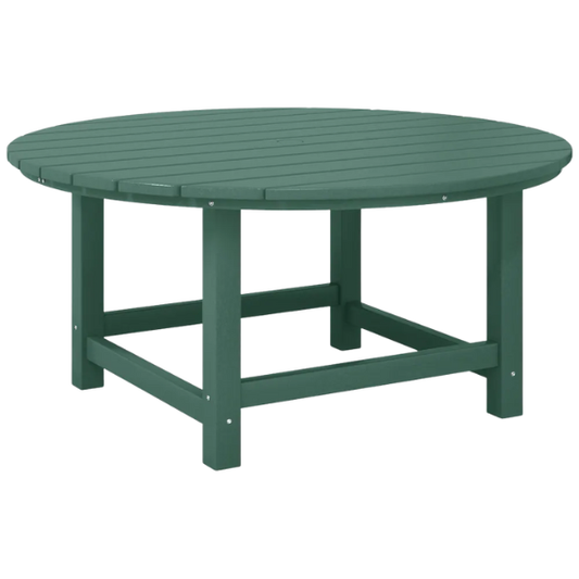 Outdoor Conversation Table – Stylish, Weather-Resistant Recycled Plastic Table with Slat-Style Top for Patios and Gardens