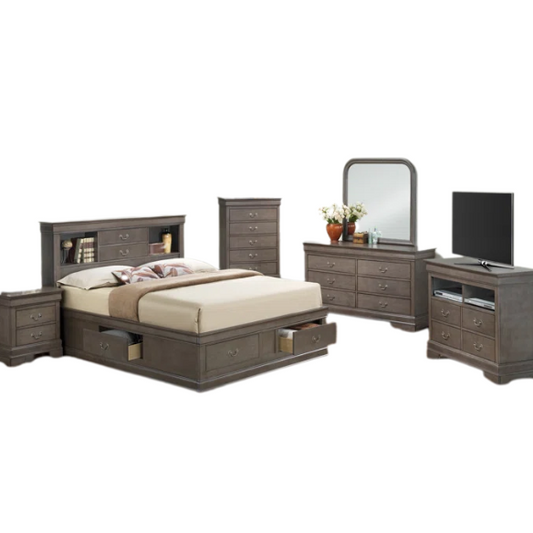 Wooden Bookcase Storage Twin Bed – Space-Saving Design with Stylish Shelving