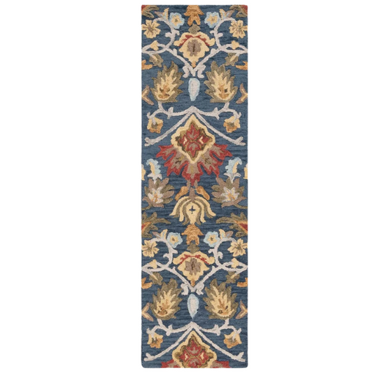 Tufted Wool Area Rug – Luxurious Floral Design