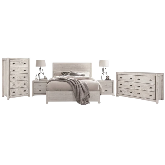 Elevate Your Bedroom with a 5-Piece King Bedroom Set – Solid Wood Construction, Ample Storage, and Timeless Sophistication at a Steal