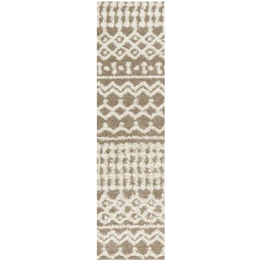 Soft Cozy Woven Shag Bohemian Tribal Area Rug