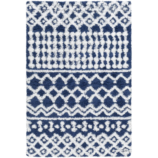 Soft Cozy Woven Shag Bohemian Tribal Area Rug