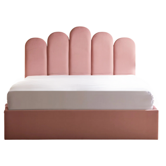 Elegant Hydraulic Velvet Upholstered Platform Bed – Full Double Size with Lift-Up Storage for Ultimate Space Saving