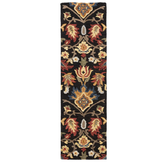 Tufted Wool Area Rug – Luxurious Floral Design