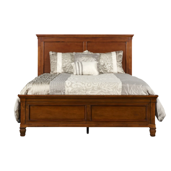 Classic King Size Solid Wood Platform Bed with Timeless Design and Sturdy Construction