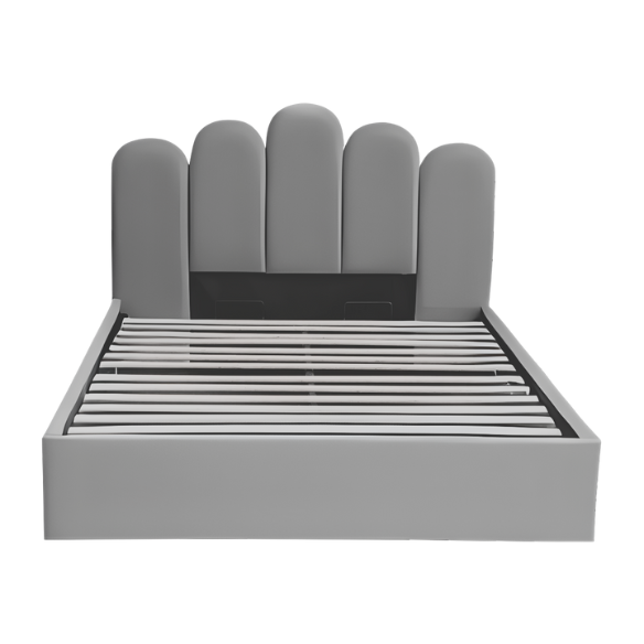 Elegant Hydraulic Velvet Upholstered Platform Bed – Full Double Size with Lift-Up Storage for Ultimate Space Saving