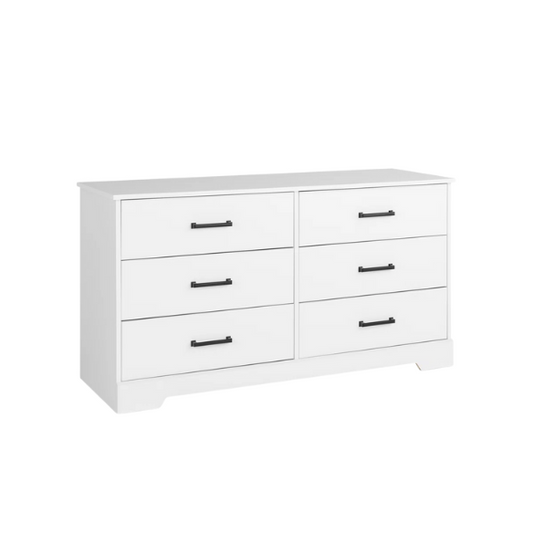 Rustic Modern 6-Drawer 53.25" W Double Dresser with Timeless Farmhouse Charm