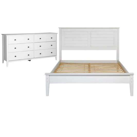 Brushed Wooden Full Double Size Bed and Bedroom Set – Elegant Design with Sturdy Construction and Rustic Charm