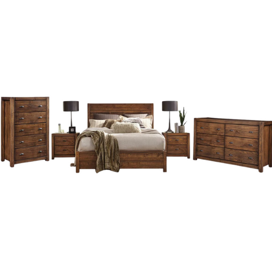 Elevate Your Bedroom with a 5-Piece King Bedroom Set – Solid Wood Construction, Ample Storage, and Timeless Sophistication at a Steal