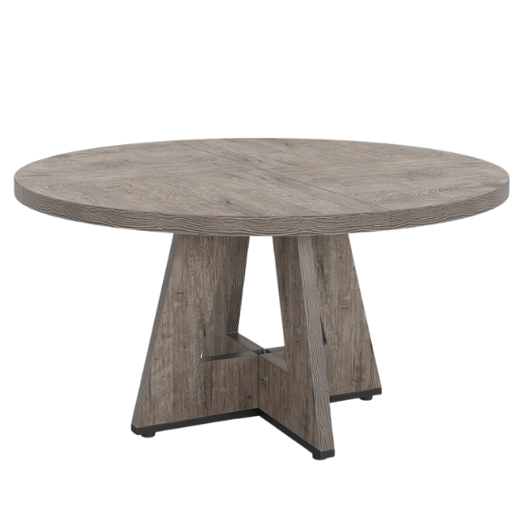47-Inch Round Dining Table for 4 – Modern Wood Kitchen Table with MDF Legs, Perfect for Dining Room, Kitchen, or Living Room