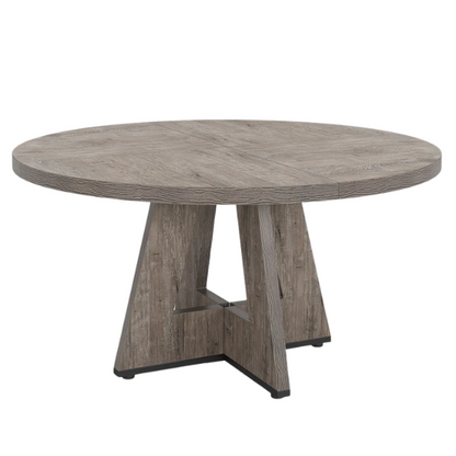 47-Inch Round Dining Table for 4 – Modern Wood Kitchen Table with MDF Legs, Perfect for Dining Room, Kitchen, or Living Room