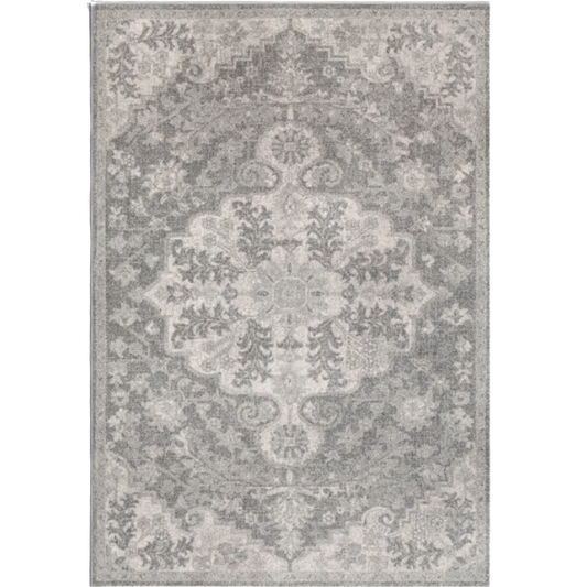 Timeless Traditional Woven Area Rug – Machine-Woven Polypropylene, Medium Pile, Durable and Easy to Clean