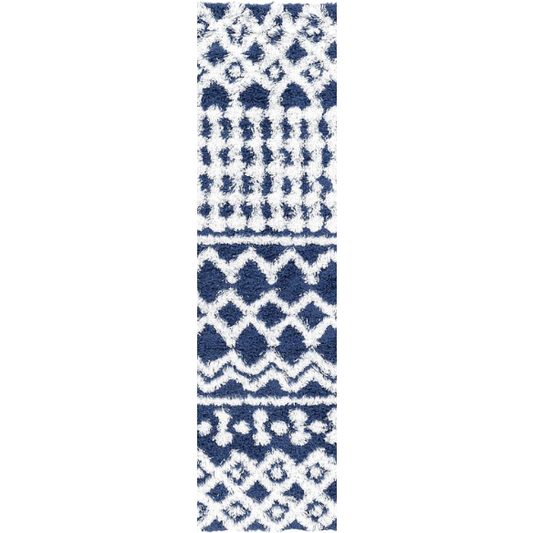 Soft Cozy Woven Shag Bohemian Tribal Area Rug