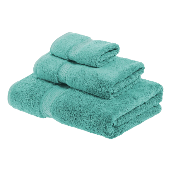 Luxury Turquoise Egyptian Cotton 3-Piece Towel Set – 800 GSM Plush and Highly Absorbent Bath Towels