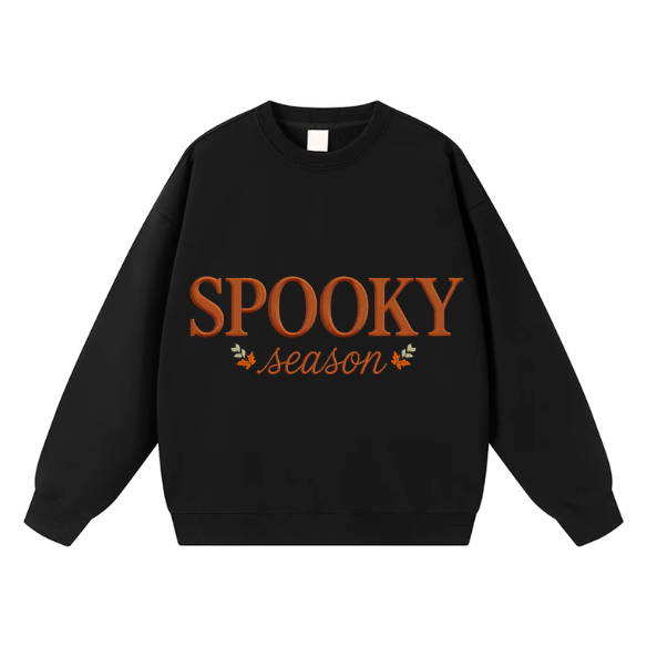 Spooky Season Embroidered Crewneck Sweatshirt