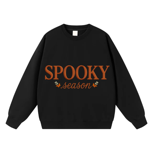 Spooky Season Embroidered Crewneck Sweatshirt
