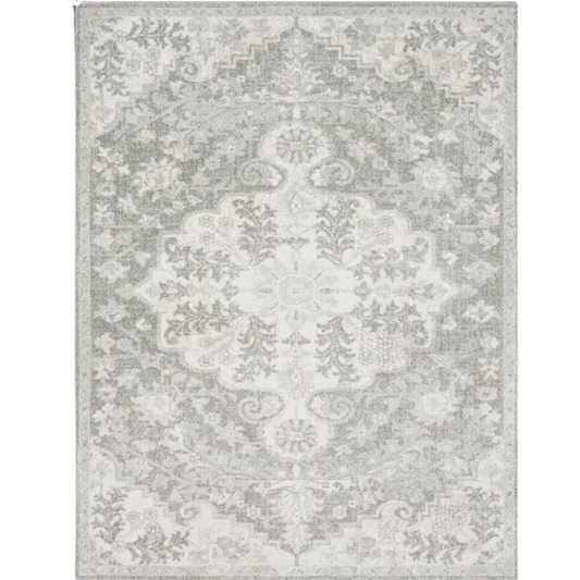 Timeless Traditional Woven Area Rug – Machine-Woven Polypropylene, Medium Pile, Durable and Easy to Clean