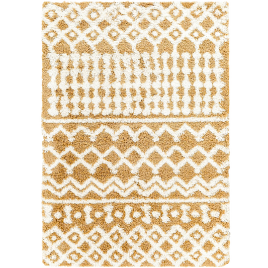 Soft Cozy Woven Shag Bohemian Tribal Area Rug