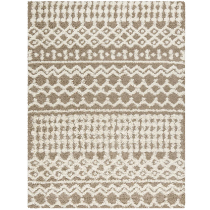 Soft Cozy Woven Shag Bohemian Tribal Area Rug