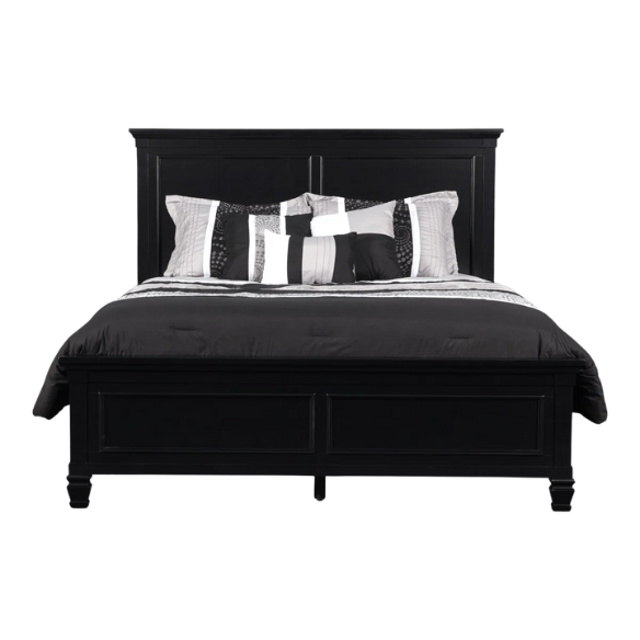 Classic King Size Solid Wood Platform Bed with Timeless Design and Sturdy Construction