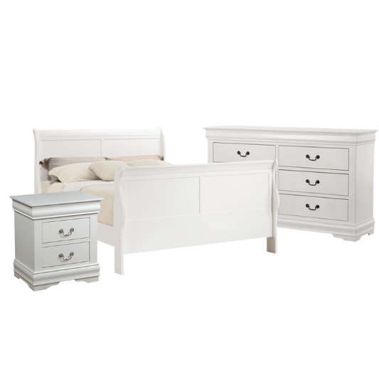 Elegant Sleigh Configurable Bedroom Set with Curved Headboard and Footboard, Clean Lines, and Exceptional Craftsmanship for a Relaxed, Casual Style