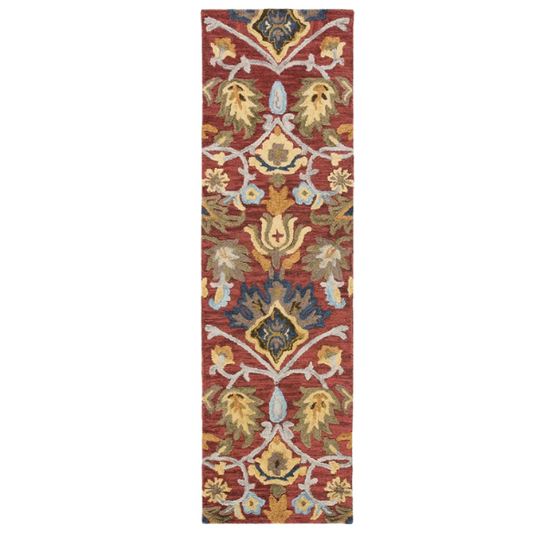 Tufted Wool Area Rug – Luxurious Floral Design