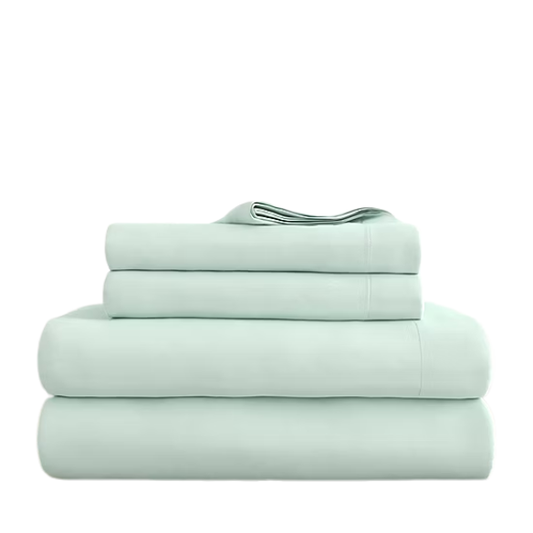 Mint Green Deep Pocket Microfiber Sheet Set – 4-Piece Soft, Wrinkle-Free Bedding with Pillowcases