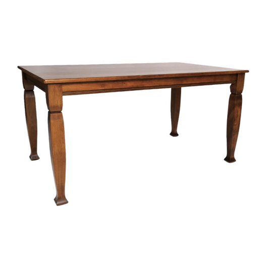 Classic Wood Dining Table with Sculpted Decorative Legs – Timeless Elegance & Durability for Every Dining Occasion