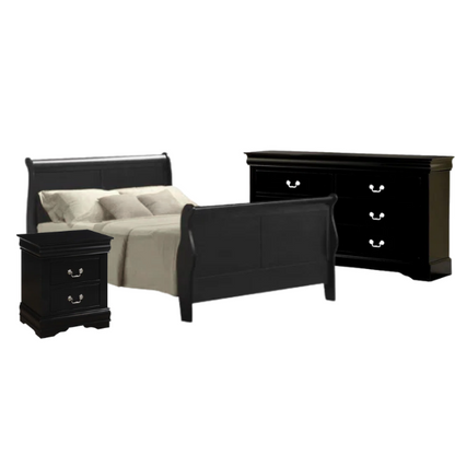 Elegant Sleigh Configurable Bedroom Set with Curved Headboard and Footboard, Clean Lines, and Exceptional Craftsmanship for a Relaxed, Casual Style