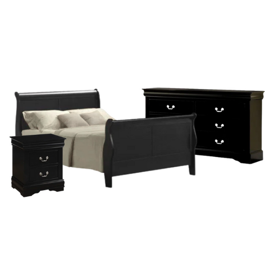 Elegant Sleigh Configurable Bedroom Set with Curved Headboard and Footboard, Clean Lines, and Exceptional Craftsmanship for a Relaxed, Casual Style