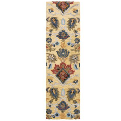 Tufted Wool Area Rug – Luxurious Floral Design