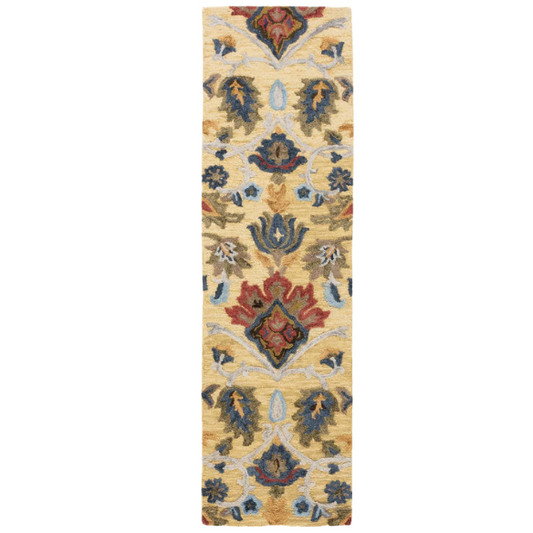 Tufted Wool Area Rug – Luxurious Floral Design
