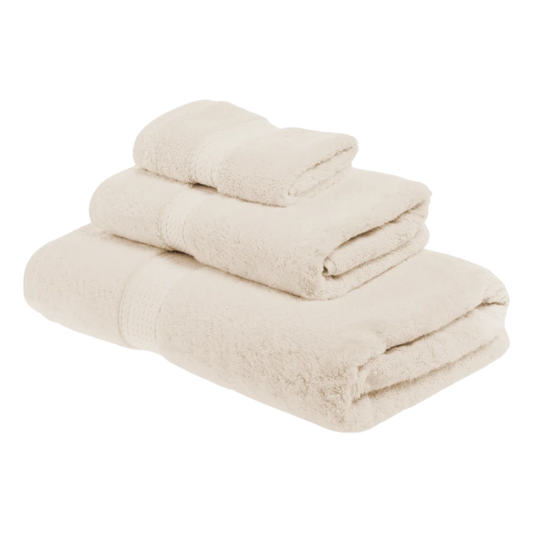 Luxury Beige Egyptian Cotton 3-Piece Towel Set – 800 GSM Plush and Highly Absorbent Bath Towels