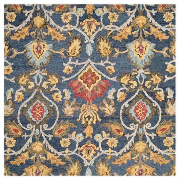Tufted Wool Area Rug – Luxurious Floral Design