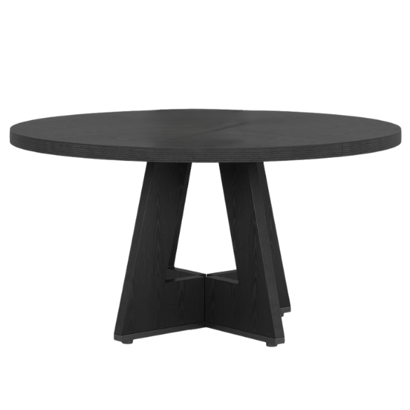 47-Inch Round Dining Table for 4 – Modern Wood Kitchen Table with MDF Legs, Perfect for Dining Room, Kitchen, or Living Room