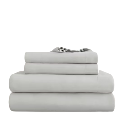 Grey Deep Pocket Microfiber Sheet Set – 4-Piece Soft, Wrinkle-Free Bedding with Pillowcases