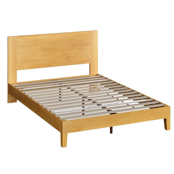 Premium Solid Wood Low Profile Platform Bed – Full/Double Size with Sleek, Modern Design and Lasting Durability