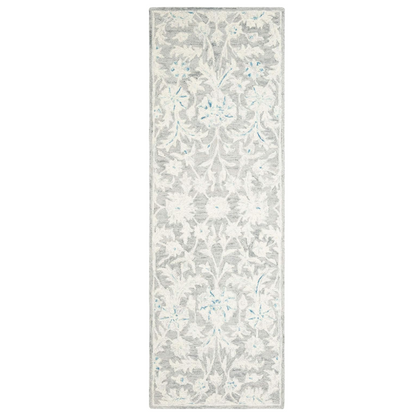 Tufted Wool Area Rug – Luxurious Floral Design