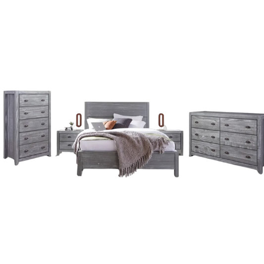 Elevate Your Bedroom with a 5-Piece King Bedroom Set – Solid Wood Construction, Ample Storage, and Timeless Sophistication at a Steal