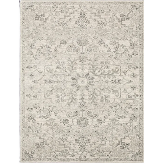 Timeless Traditional Woven Area Rug – Machine-Woven Polypropylene, Medium Pile, Durable and Easy to Clean